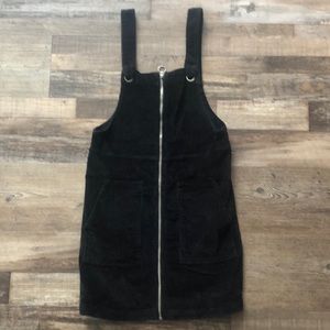 Corduroy zip up dress